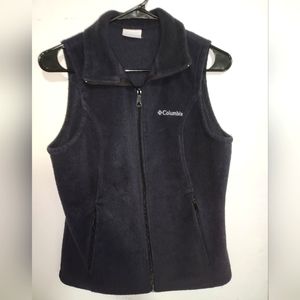 Columbia Medium Black Fleece Vest